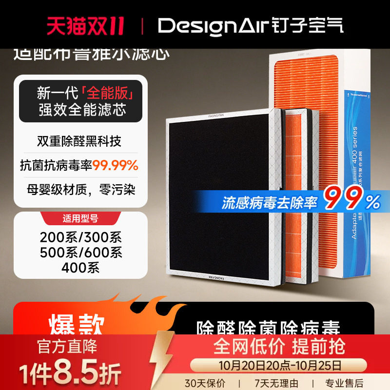 适配Blueair滤网布鲁雅尔