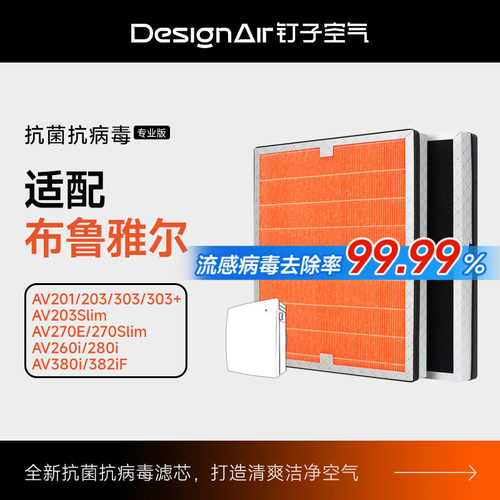 适配布鲁雅尔空气净化器滤网