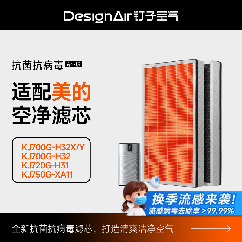 适配美的空气净化器滤网