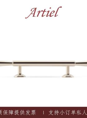 Artiel阿蒂尔鎏光絮锥钛银色黄铜拉手法式衣整体橱柜门抽屉把手中