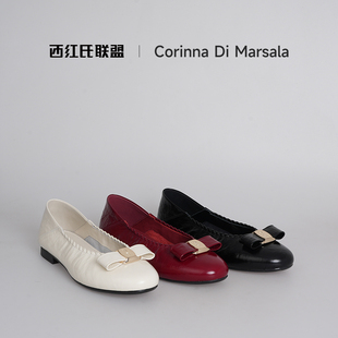 外牛内羊软底气质单鞋 2026春夏新款 女跟高2cm 西红氏联盟