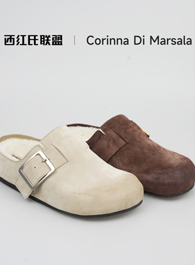 【大壮•西红氏】反绒牛皮~羊毛勃肯鞋X22879232-6跟高1cm内增3cm