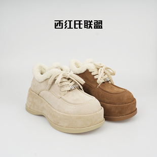 加绒保暖外牛内羊保暖博肯跟高7cm 25年新款 大壮·西红氏