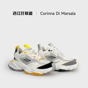 帮面牛皮垫脚羊皮圆头厚底休闲鞋 25新款 大壮•西红氏