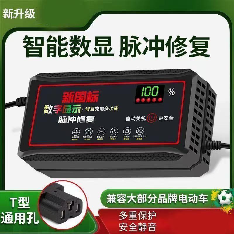 自动断电 两轮三轮电动车电动车充电器48V60V72V超级快充电车通用