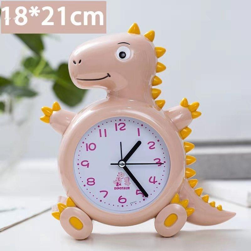 卡通礼物恐龙狐狸兔子蘑菇男女学生老人儿童创意床头闹钟铃马蹄表