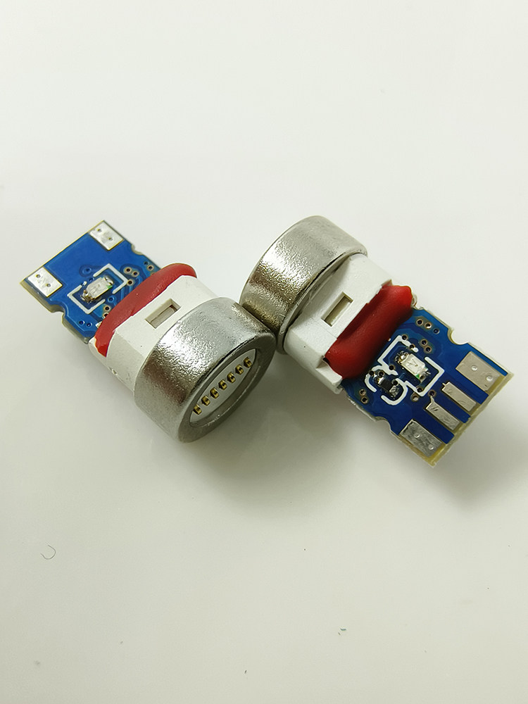 Four core Circular Magnetic attraction male and female Headband data 4 Solder joint 7 contact base Strong magnetic force data  Plug