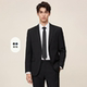 公务员面试韩版 西装 年轻 休闲男新郎西服高级感修身 职业装 套装 正装