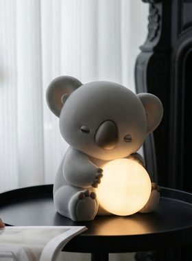 可爱小熊拍拍夜灯床头氛围摆件