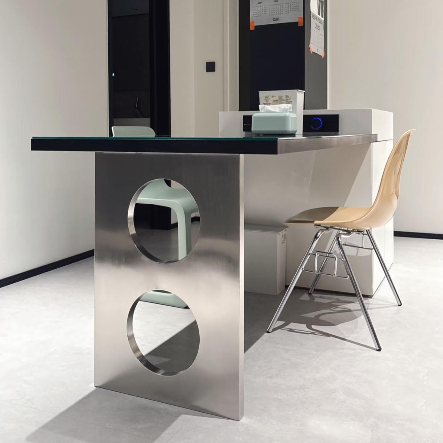 岛台不锈钢桌腿餐桌脚支架可定制桌子腿餐桌脚支架书桌支撑架单腿