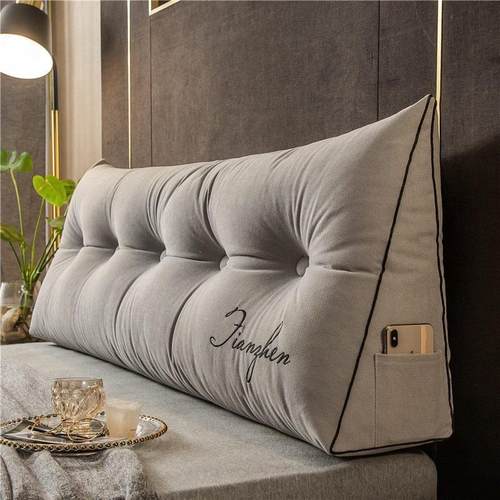 床头靠垫软包三角长条枕床上大靠背榻榻米抱枕飘窗长靠枕厚可拆洗