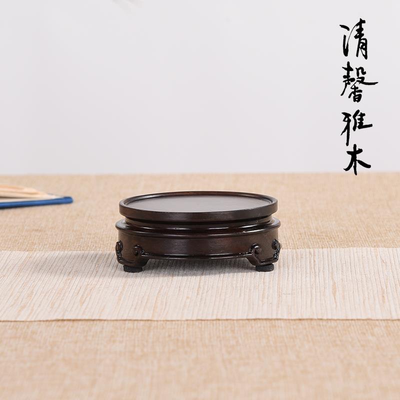 实木茗杯茶壶奇石玉石花瓶香炉盆景佛像工艺品摆件底座实木质托架