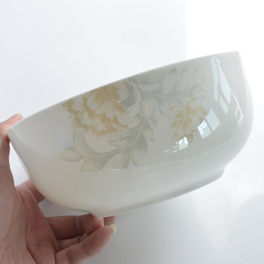 高档家用骨瓷餐具7英寸深面碗汤碗泡面碗大号陶瓷碗拌面碗瓷碗