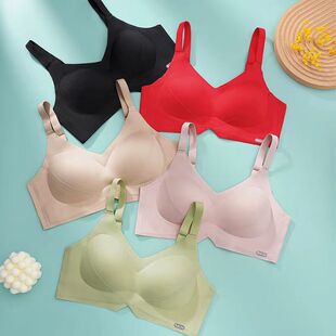 手掌杯无痕提拉小胸聚拢内衣收副乳防下垂无钢圈舒适透气文胸防震