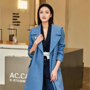 ET6245334215卡索castle双面呢大衣专柜女装气质2024冬季新款时尚