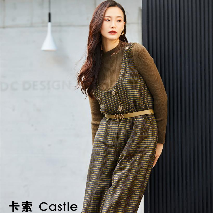 卡索castle毛针织上衣内搭保暖女