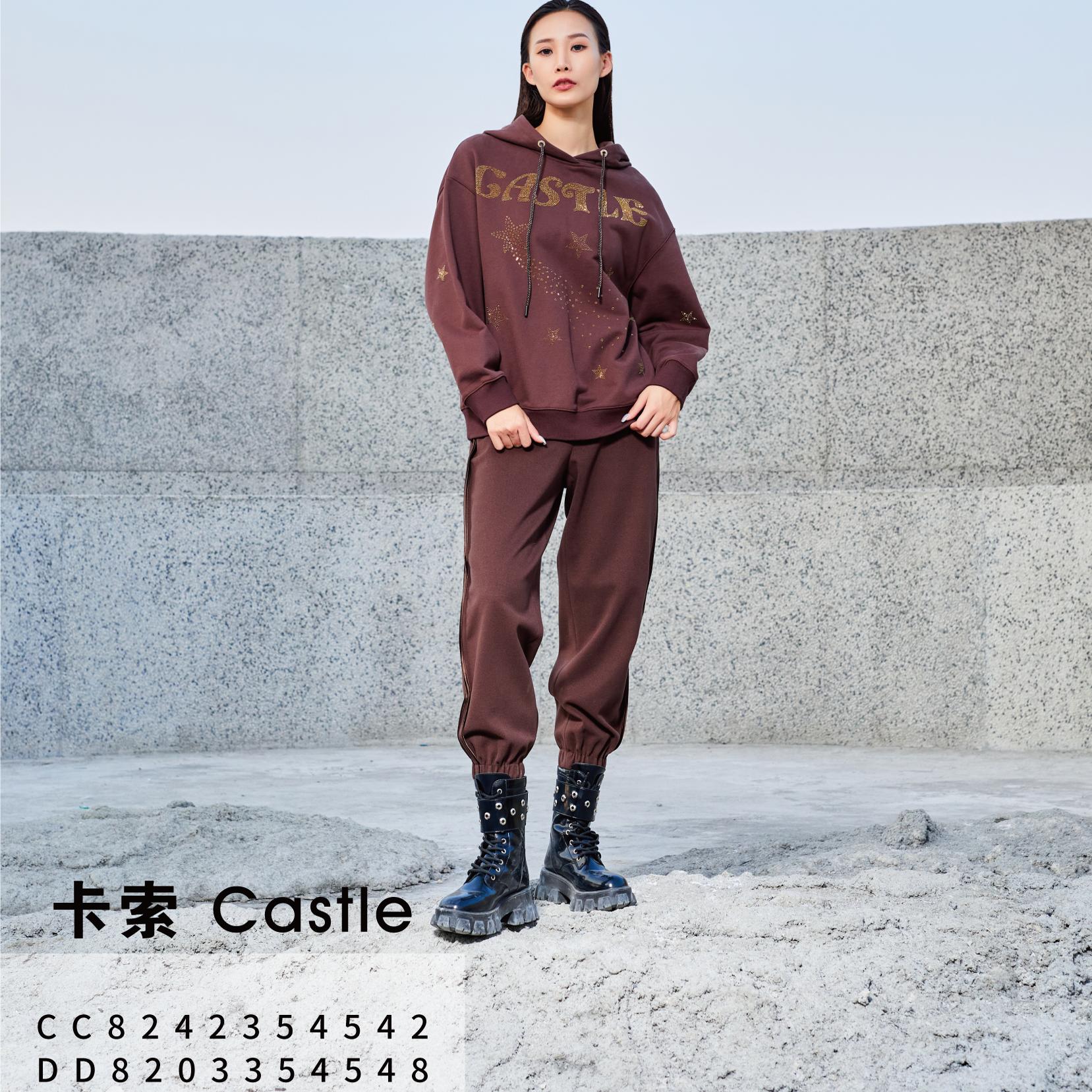 卡索castle卫裤2024新款裤子女