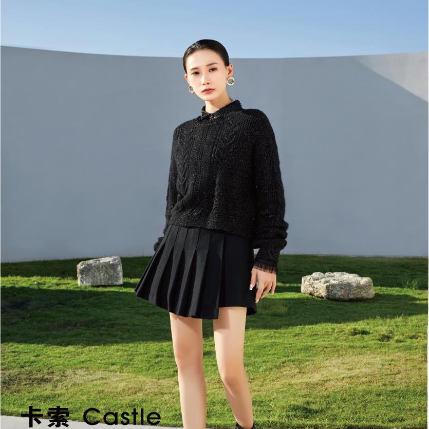 上衣2024新款秋冬时尚女毛针织衫