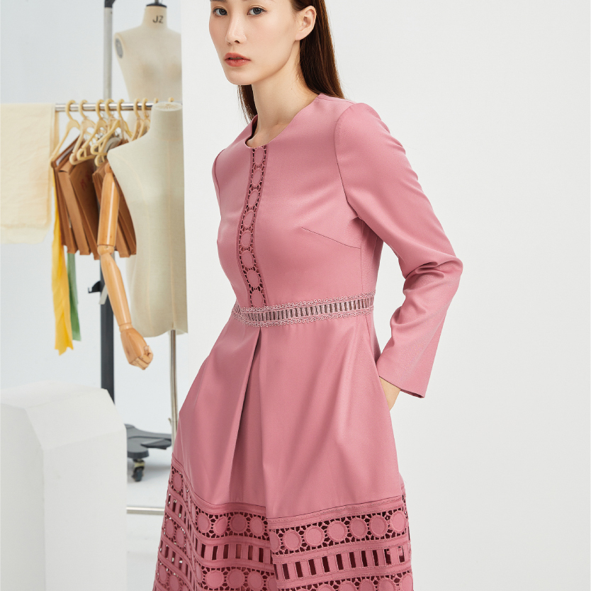 ZF3242353265卡索优雅拼接连衣裙