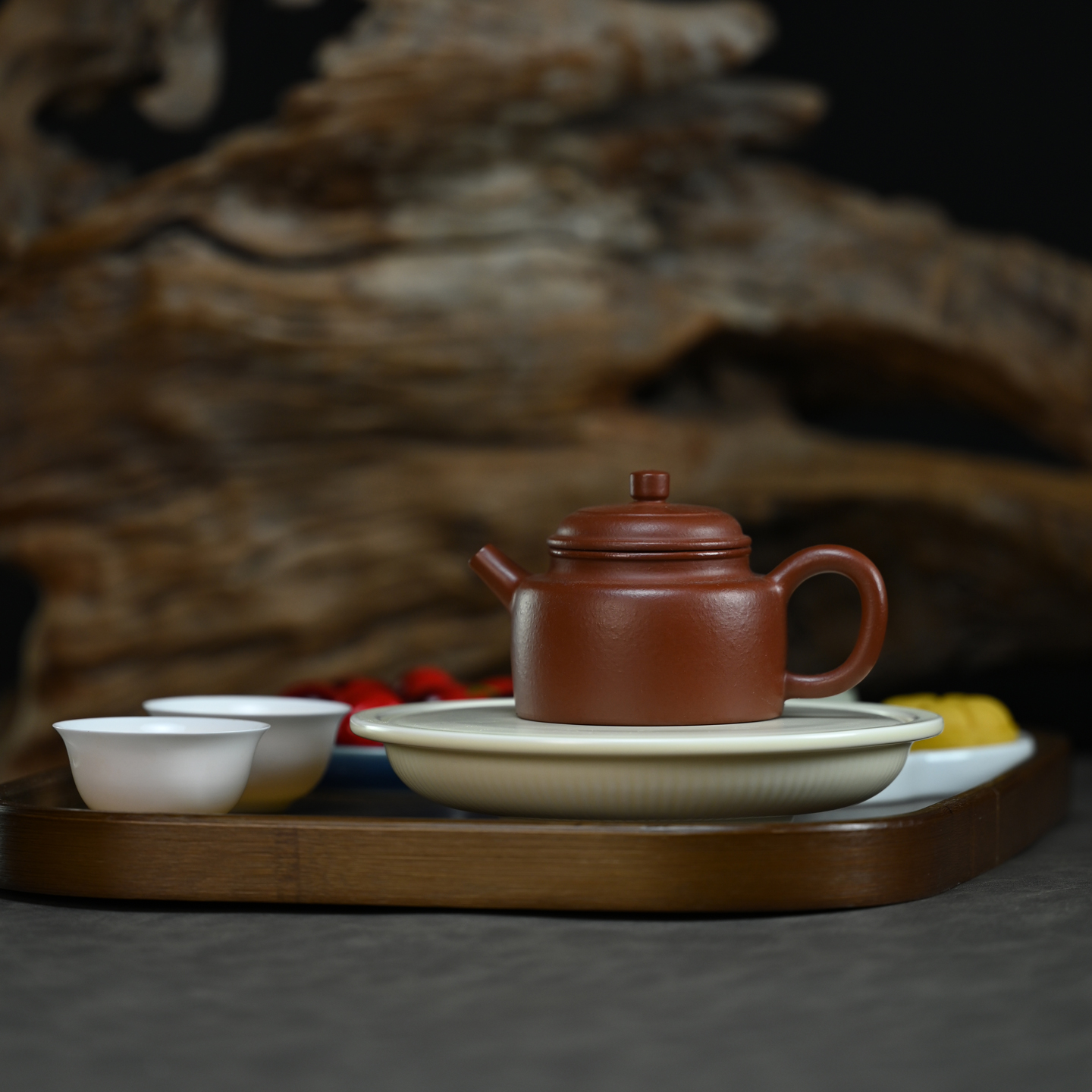 宜兴紫砂壶原矿朱泥德钟壶全手工家用功夫茶具国风茶器茶具 150ml