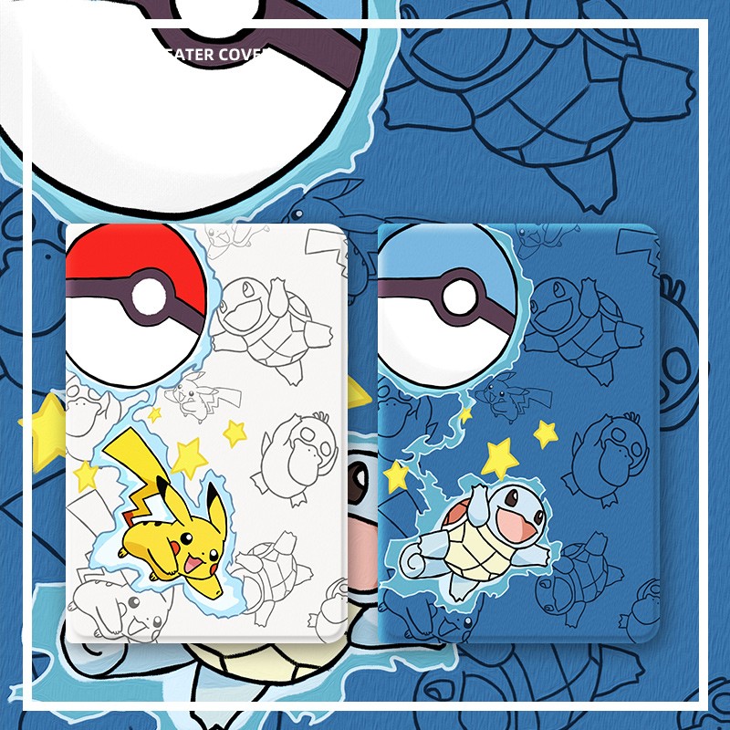 适用ipad保护套2022平板2021壳ipadair5第10代9苹果ipadpro11寸2018杰尼龟ipadmini6迷你2全包3硅胶4带笔槽壳