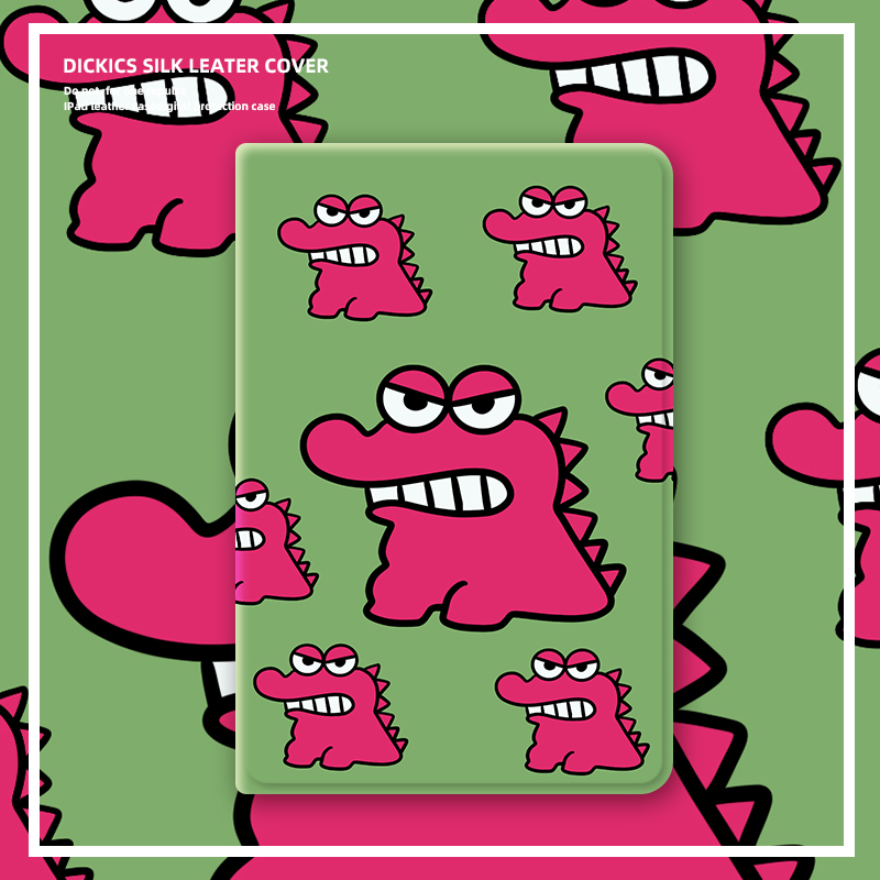 适用ipad保护套pro2022平板壳2021第10代9苹果air5小鳄鱼11寸3卡通mini6迷你2全包4防摔2018三折2020带笔槽壳