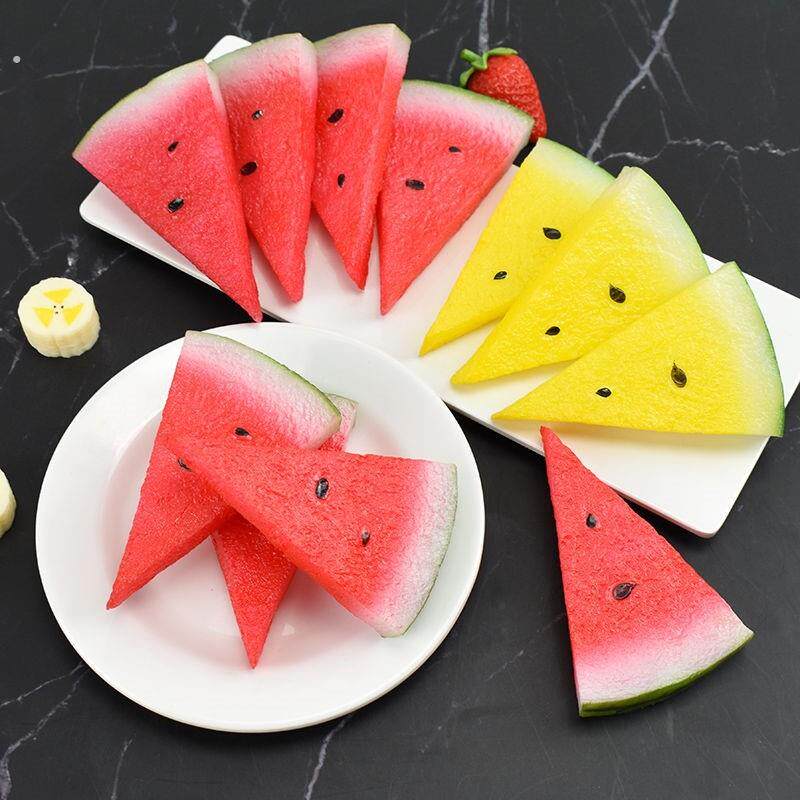 仿真水果切片西瓜片假水果模型摆设装饰塑料摆件玩具摄影道具