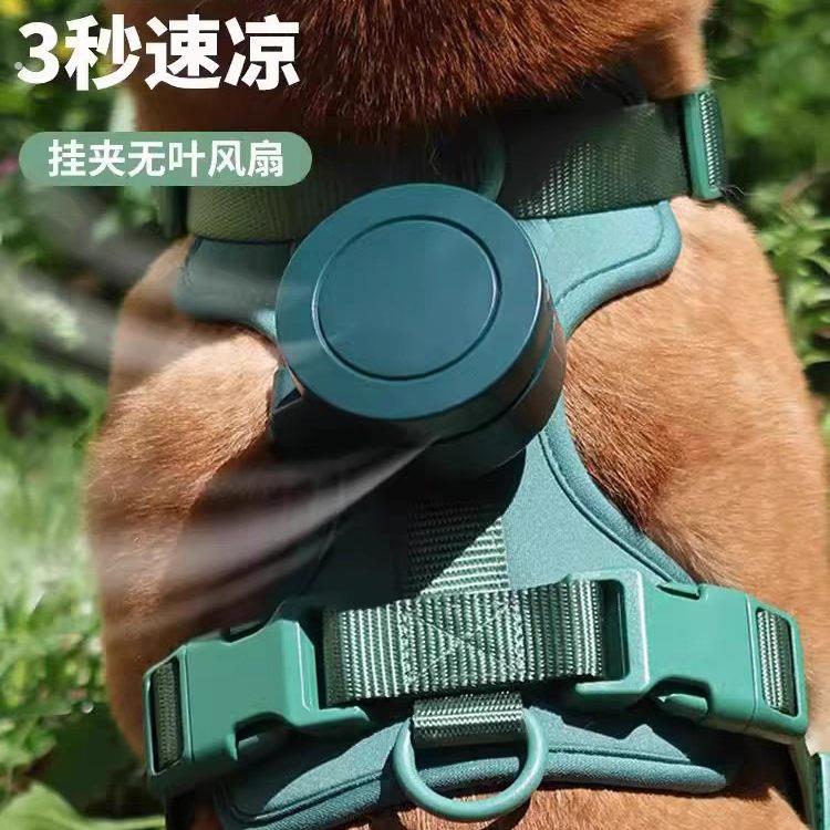 宠物降温风扇猫咪狗狗空调夏天散热制冷神器夏季专用电风扇遛狗降