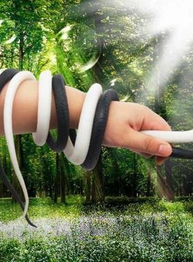 白色黑色仿真蛇小青小白软胶蛇白娘子白蛇传说演出道具玩具蛇假蛇