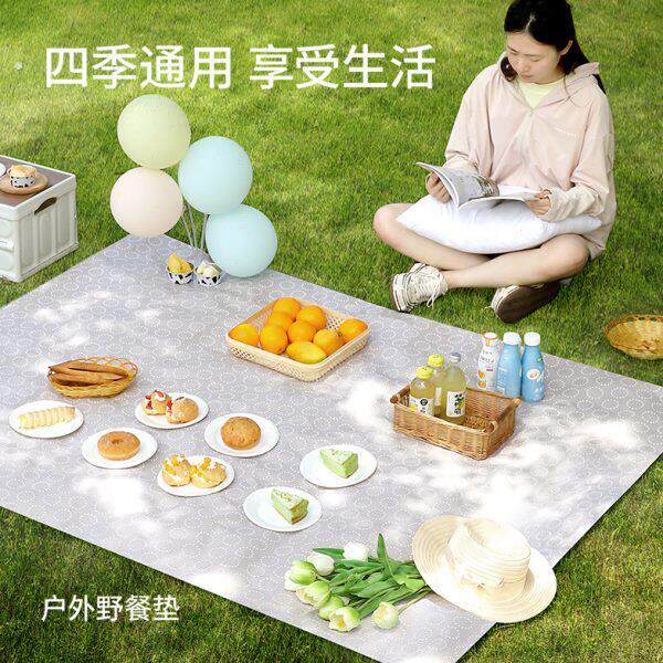 野餐垫户外便携防潮垫加厚大音乐节露营野炊地垫防水小号春游垫子