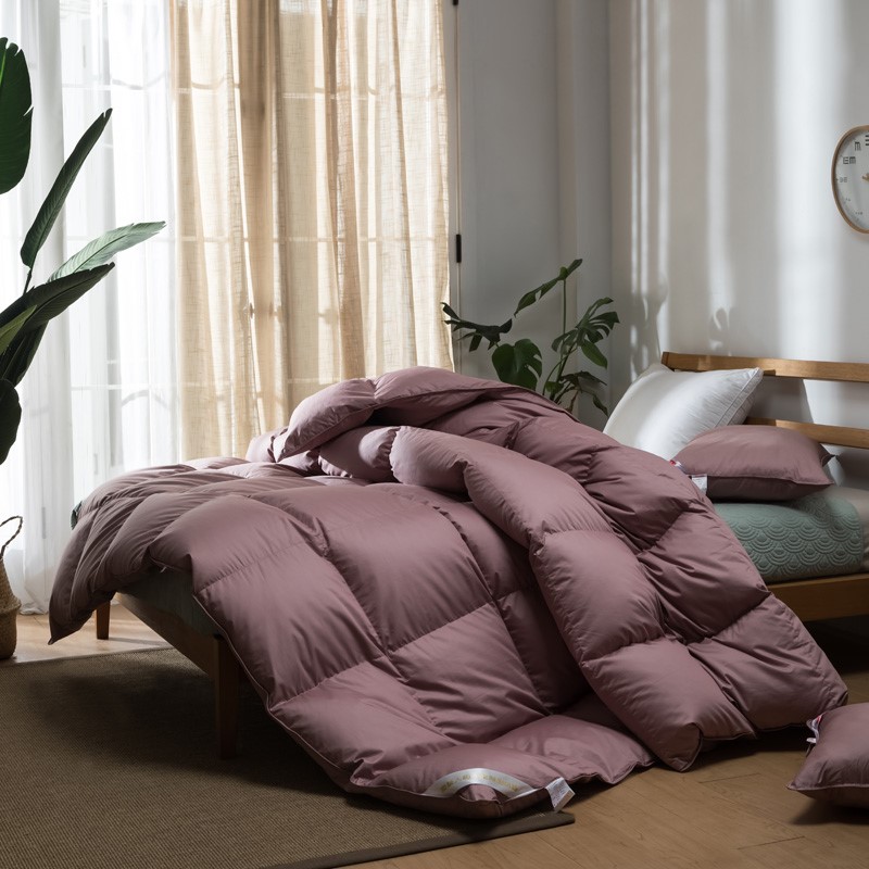 羽绒鹅绒95白鹅绒加厚保暖冬被鹅绒被子被芯喜庆床上用品