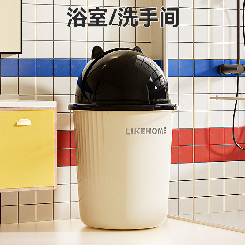 翻盖垃圾桶大容量家用客