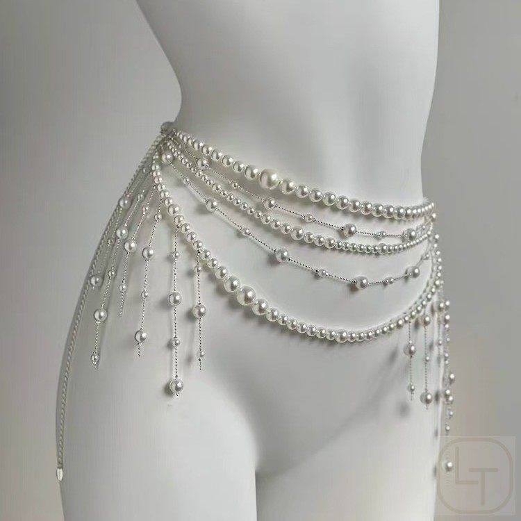 花仙子优雅项链腰链两用宫廷风流苏轻奢配饰女小众设计感纯欲项链