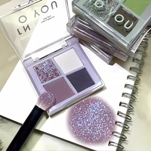 into you四事烟火四色眼影SE01芝麻盘哑光谷物盘大地色盘intoyou