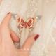 A蝴蝶珐琅胸针高端精致设计感小众女款 高级轻奢胸花别针小香风女