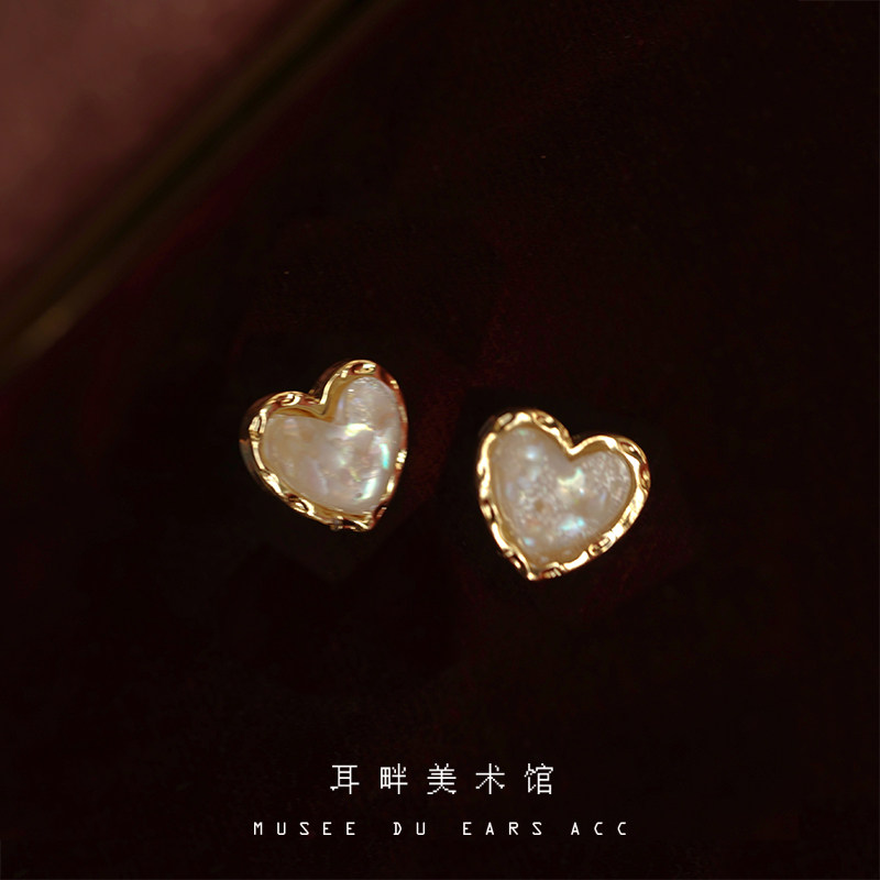 B复古小爱心今年新款独特的耳环高级感轻奢小众设计法式精致通勤,饰品/流行首饰/时尚饰品新,耳钉,淘宝优惠券,粉丝福利购,淘宝优惠卷