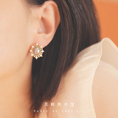 B在逃公主珍珠耳钉今年新款 独特 耳环2025年轻奢小众复古ins耳饰