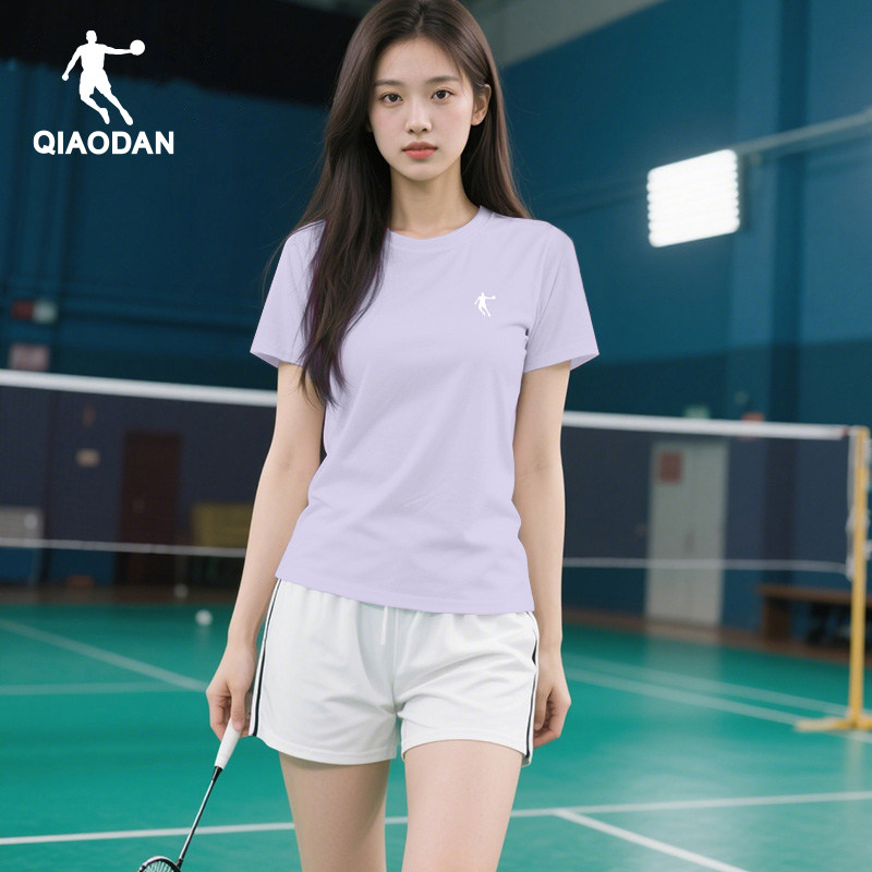 乔丹运动T恤女2026新款夏季凉感速干衣轻薄透气短袖羽毛球服上衣