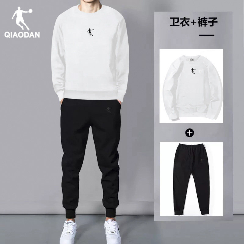 乔丹男士运动套装2025官网旗舰新款卫衣卫裤套装品牌服装两件套男