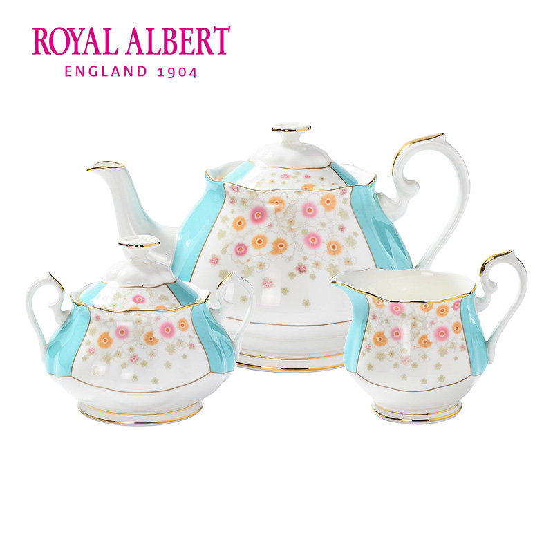 Royal Albert皇家阿尔伯特 百年英式下午茶壶咖啡壶奶盅糖缸套装