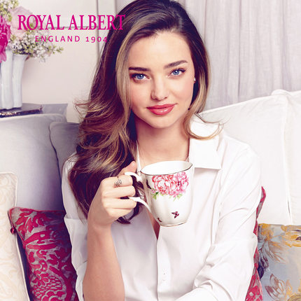 Royal Albert皇家阿尔伯特Miranda Kerr骨瓷马克杯水杯咖啡杯欧式