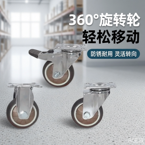 万向轮脚轮定向轮刹车静音小推车