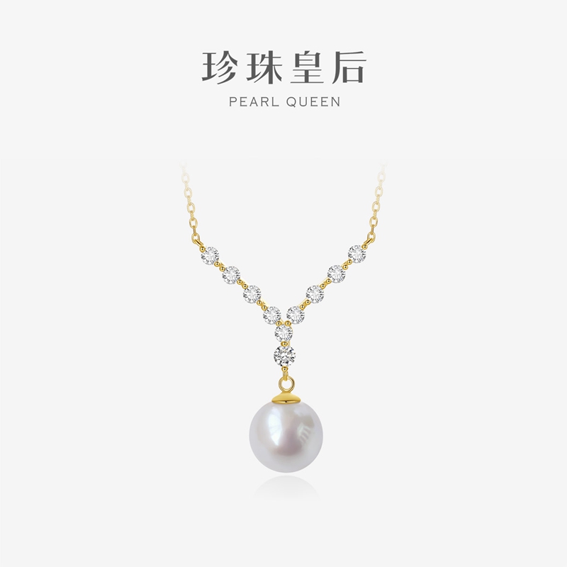 淡水珍珠吊坠S925银项链套链