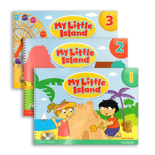 现货原版进口  My Little Island  1/2/3级别 学生套装主课本练习册 原版朗文培生幼儿园小班英语启蒙入门初级英语教材白板教学