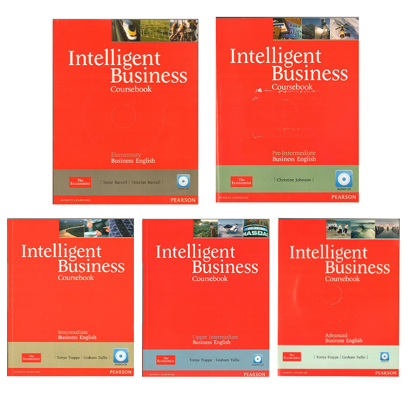 培生原版进口 Intelligent Business Elemetary Pre-Upper-intermediate advanced Coursebook/Workbook/Skills Book 智能商务英语