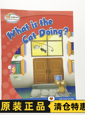朗文Longman Reading Project Bright Readers what is the cat Doing？ Level 1年级小学课外阅读 原版少儿英语分级阅读绘本