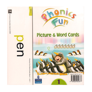 原版进口Longman Phonics Fun 123456 级别教学卡片Picture word Cards 拼读单词卡 香港朗文少儿英语自然拼读