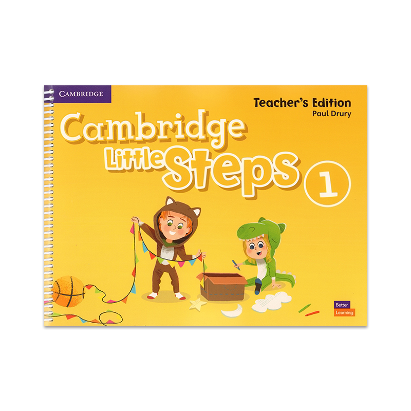 现货原版 Cambridge Little Steps  1-3级别teacher's edition 教师书 big book 教学大书 剑桥幼儿英语3-6岁学龄前读写启蒙教材材