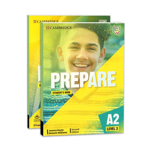 现货 Prepare Level 3学生套装 主课本 学生书 练习册 剑桥少儿英语三级别 A2 KET 考级教材匹配2020考纲 原版书籍剑桥出版社