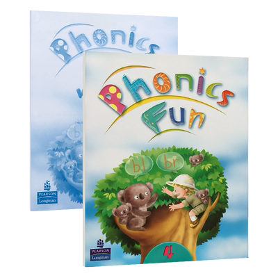 longman Phonics Fun 4 级别套装 香港朗文少儿英语自然拼读 学生用书 主课本 练习册 外国语学校小学英语自然拼读教材phonics课本